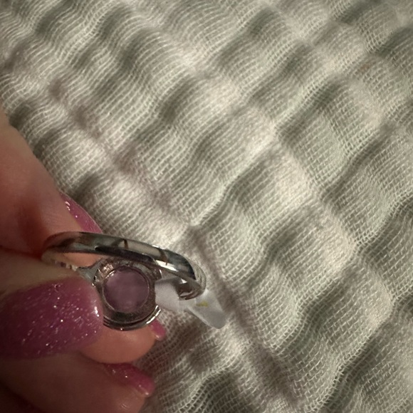 Genuine Lavender Quartz new size 7 new cupcake ring style!!! - Picture 4 of 6